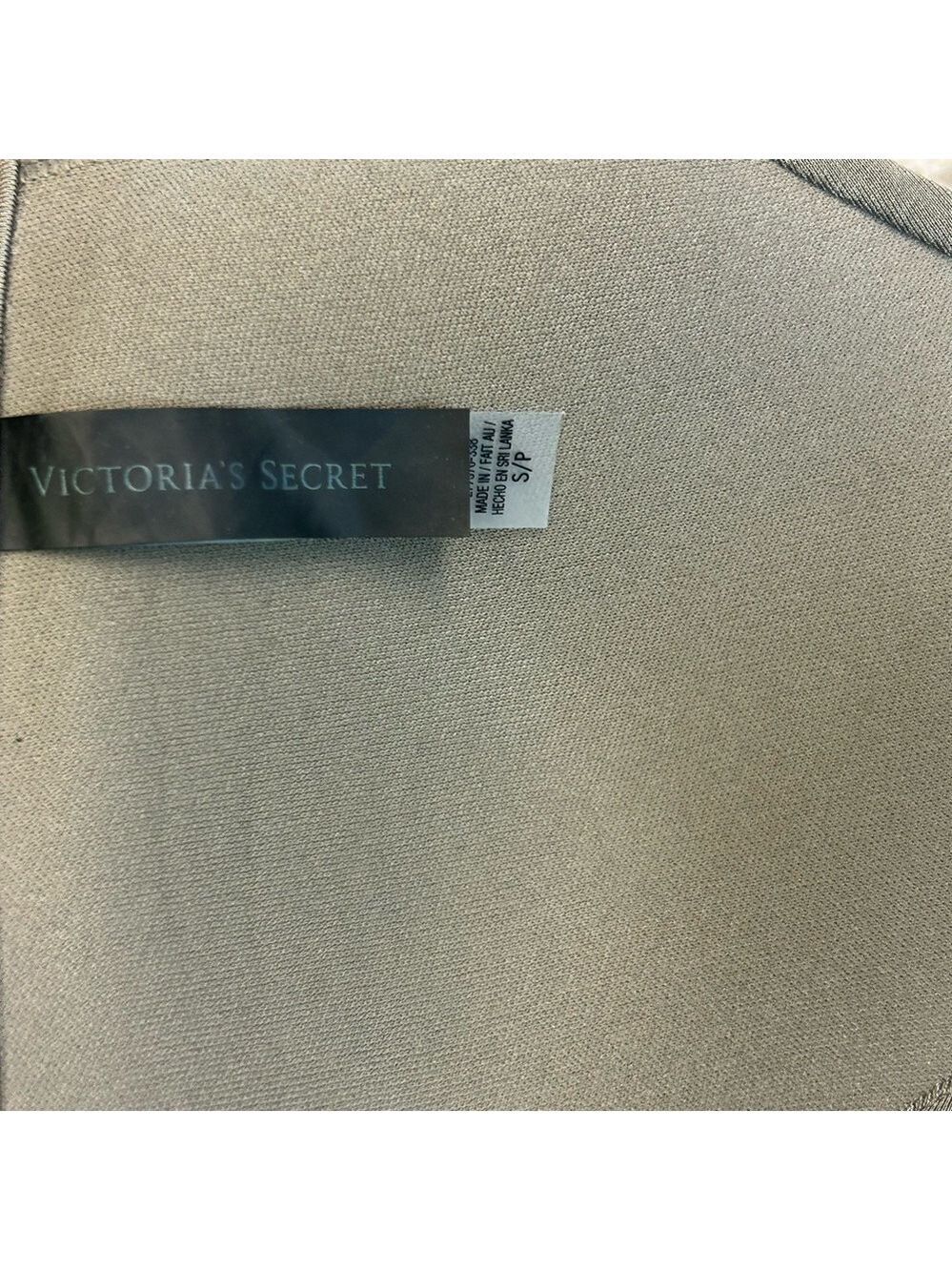 VICTORIA’S Secret taupe brown gray padded bikini top Gold-tone hardware Sz S - Picture 6 of 10